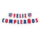 Garland feliz cumplea&ntilde;os red and blue with crests